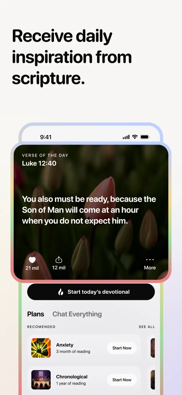 #3. DivineTalk - Bible Tracker (iOS) Ved: APPSOLUTELY LTDA