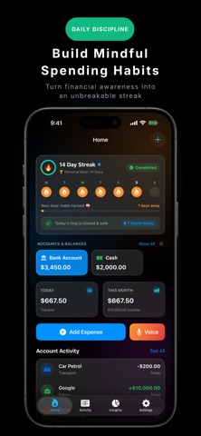 MoneyStreak: Fast Expense Log Screenshot 1 of 6