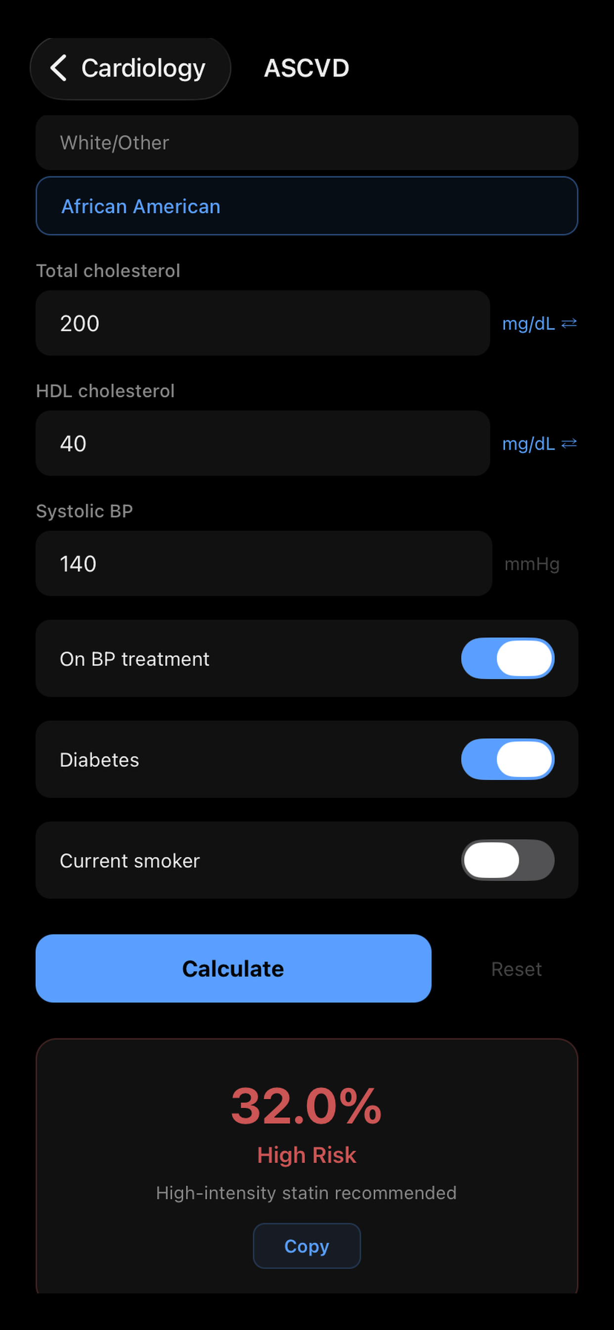 CodeCalc - Clinical Calculator screenshot 5