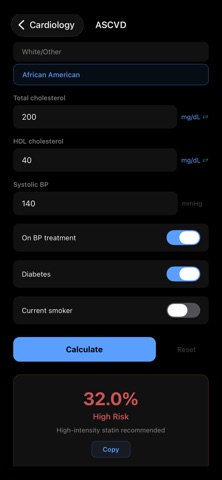 CodeCalc - Clinical Calculator Screenshot 5 of 6