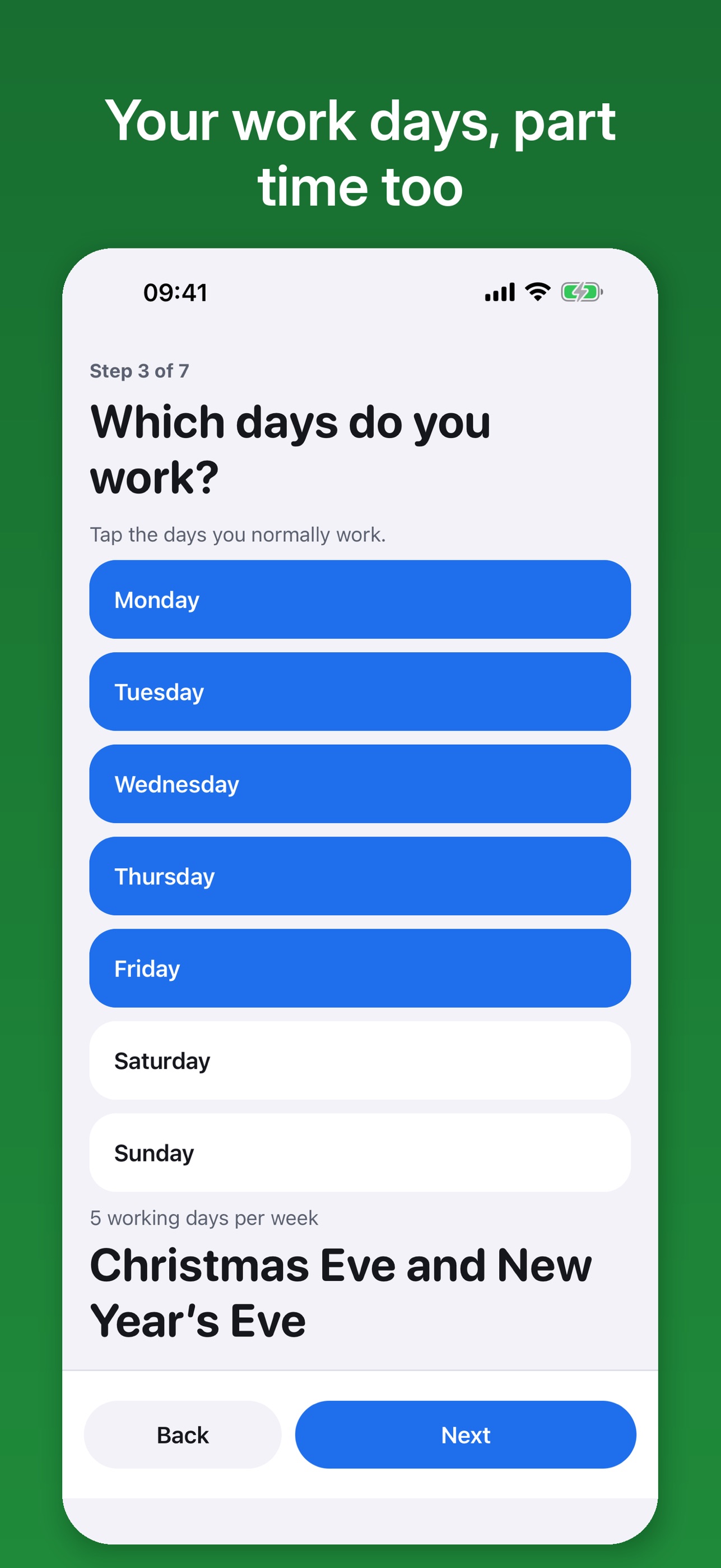 Screenshot 5 of Day-Off Planner: Long Weekends