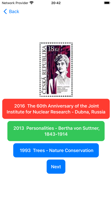 Postage stamps: all countries Screenshot