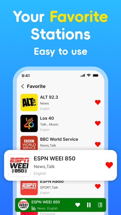 FM Radio – Live Stations iPhone screenshot 5 - Music app