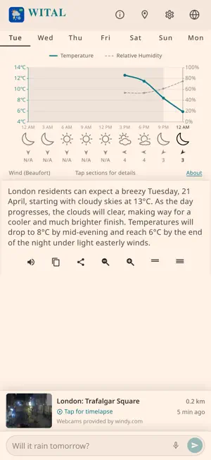 AI Weather (WITAL) screenshot 1