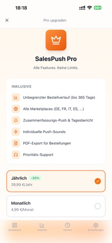 SalesPush — FBA & FBM Alerts screenshot