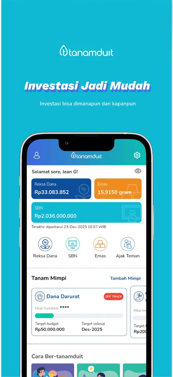 Screenshot #1 pour tanamduit-Reksa Dana,SBN, Emas