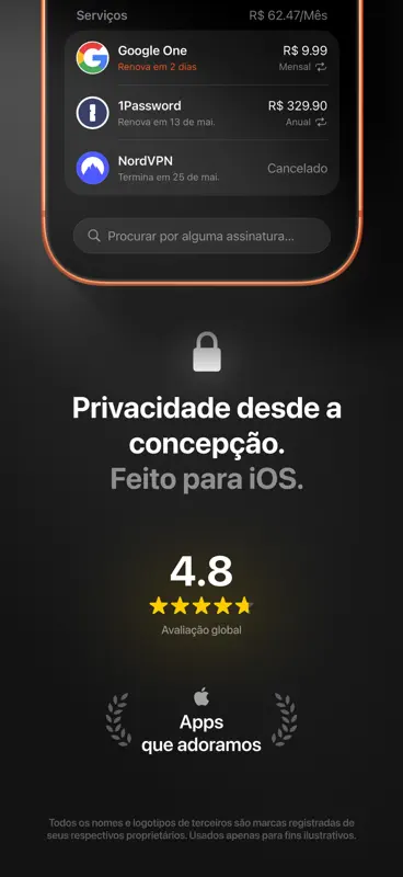 Subo: Assinaturas e Gastos screenshot 7 of 7