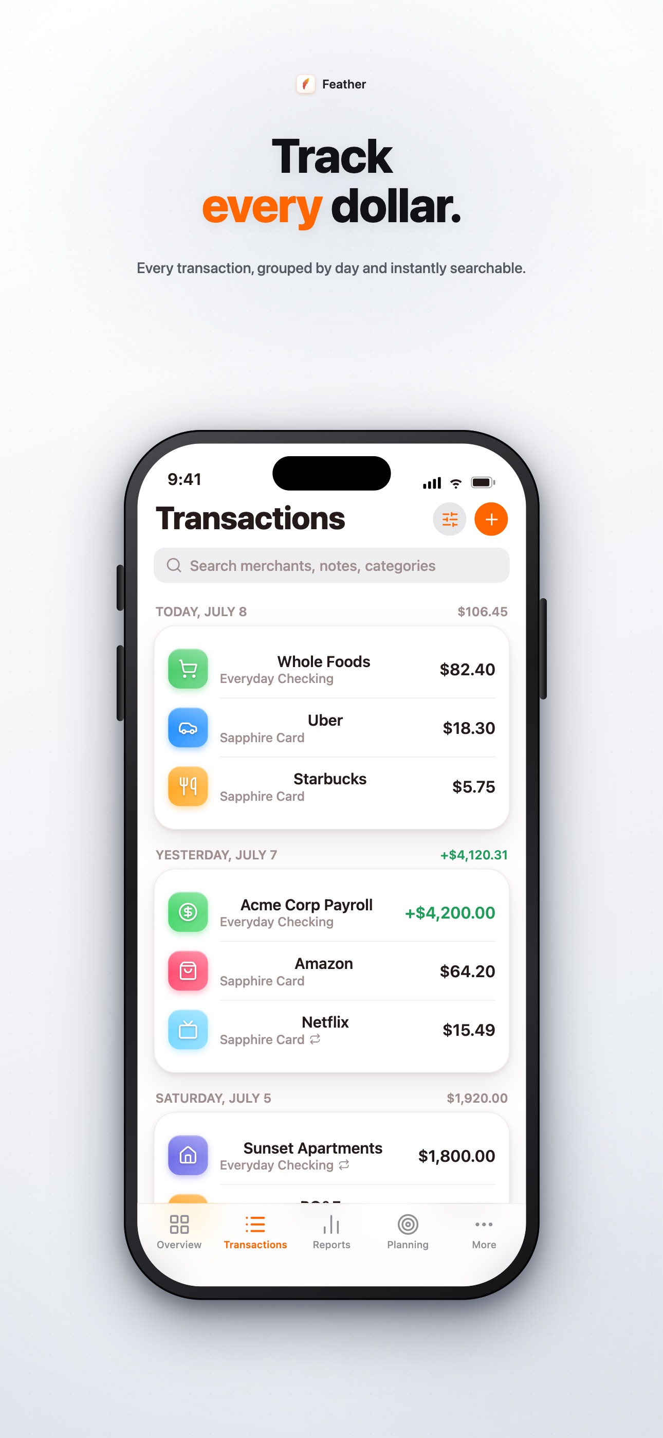 Screenshot 2 of Feather: True-Privacy