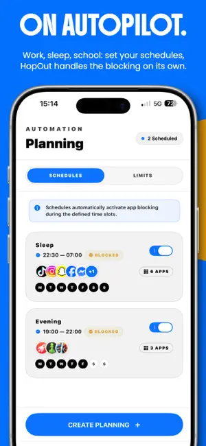 HopOut: App Blocker & Focus screenshot 4