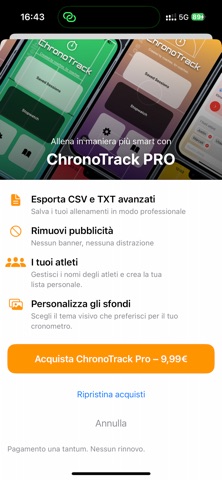 ChronoTrack Mobile Stopwatch. screenshot