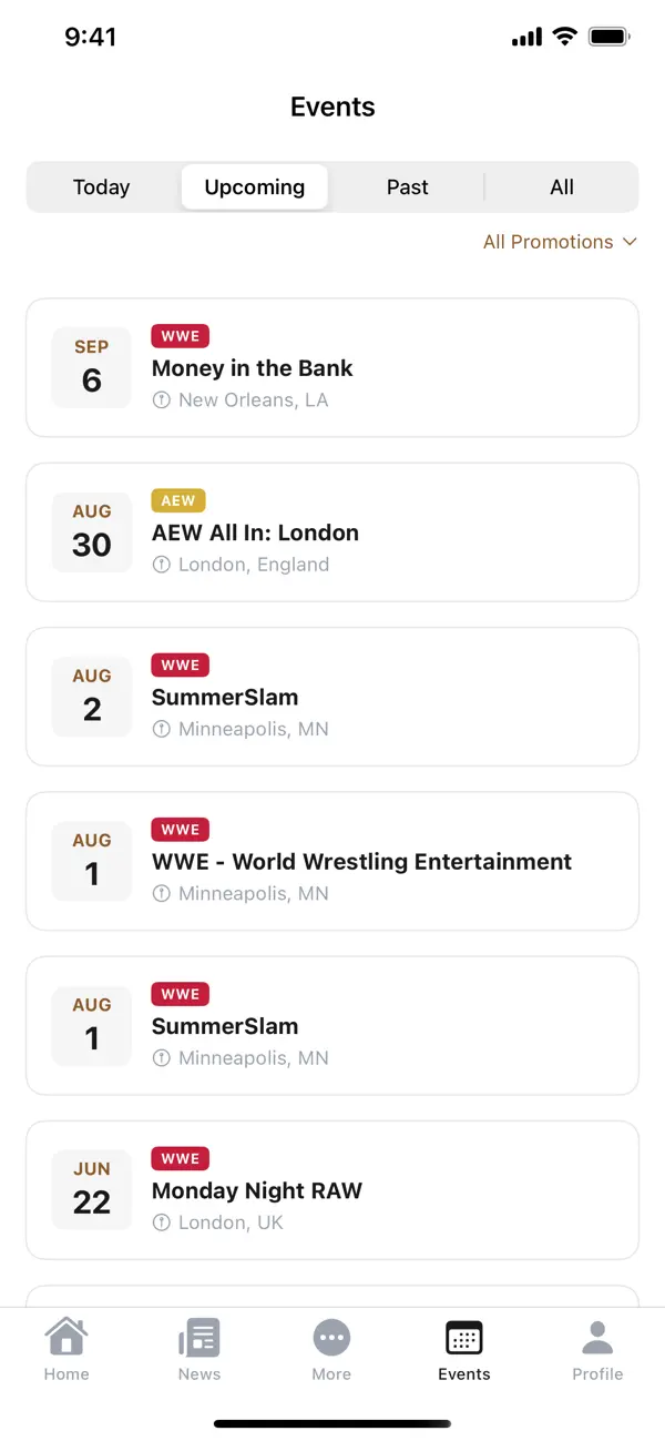 Screenshot #3 pour Pro Wrestling News Hub