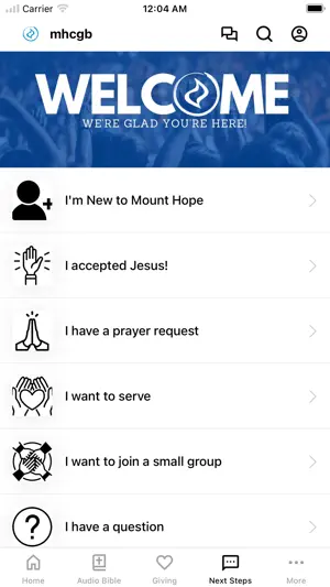 Mount Hope Church GB screenshot 2