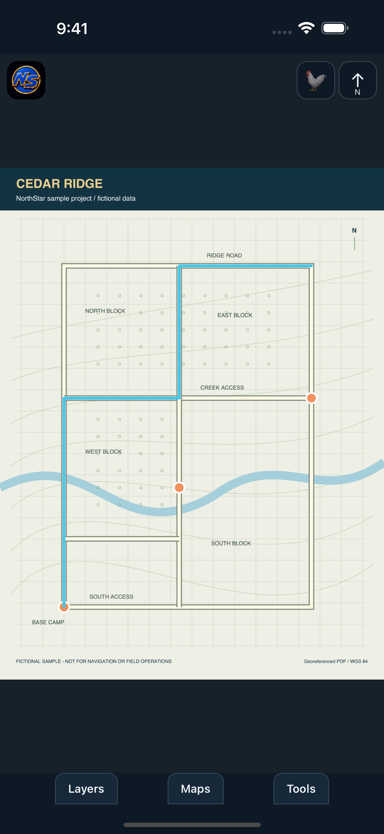 Screenshot 1 of NorthStar Production Maps