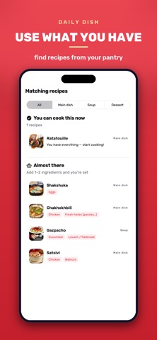 Daily Dish — Recipes iPhone screenshot