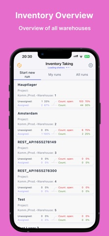 Xentral Inventory screenshot