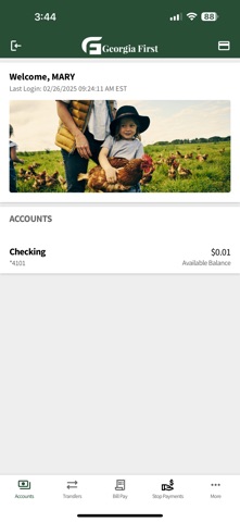 Georgia First Bank app screenshot 2