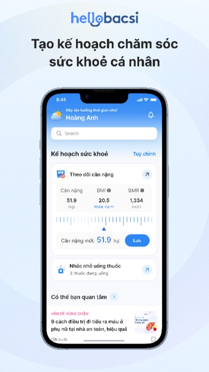 Hello Bacsi - Trợ lý sức khỏe