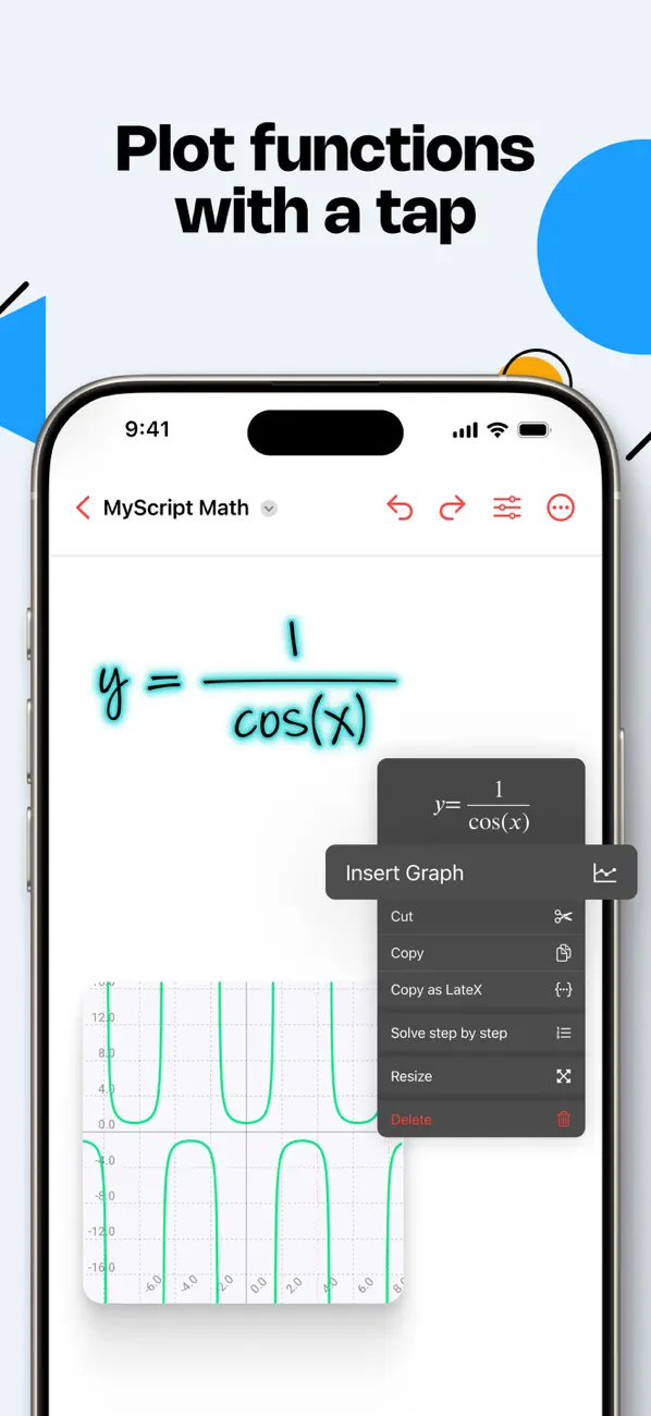#6. MyScript Math: Solve & Plot (iOS) Ved: MyScript