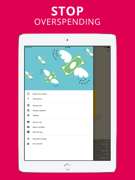 Money Gone?! Expense Tracker iPad screenshot 7 - Finance app