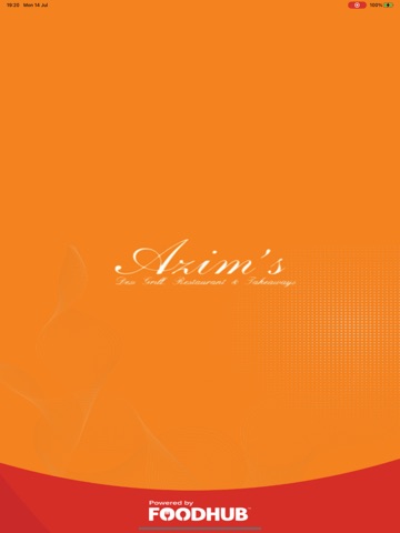 Azim's Restaurant iPad screenshot