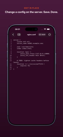WriteAccess: SSH & SFTP Editor iPhone screenshot 2