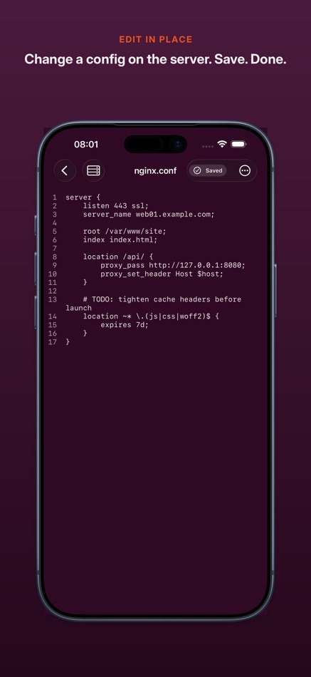#2. WriteAccess: SSH & SFTP Editor (iOS) Door: Alec Burrett