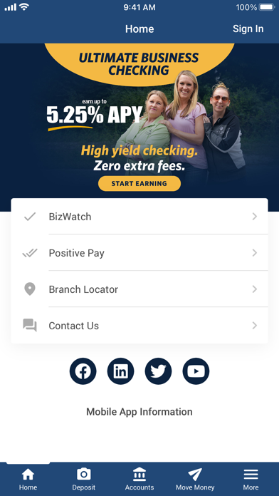 Notre Dame Biz Mobile Screenshot