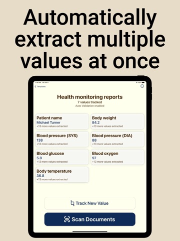 OCR & PDF Data Tracker - GrabX iPad screenshot