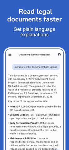 Lawyer Assistant: AI Reads Law iPhone screenshot
