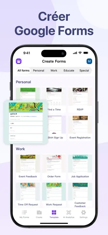 Google Forms App screenshot 1 of 6