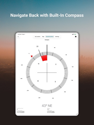 My GPS Coordinates ° iPad screenshot