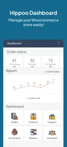 Hippoo Woocommerce admin app screenshot #1 for iPhone