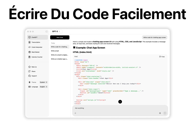 Screenshot #2 pour AI Chatbot・IA Chat Français 5