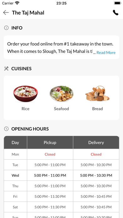 The Taj Mahal Slough Screenshot
