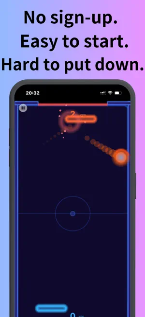 RetroPong - Neon Air Hockey screenshot 3