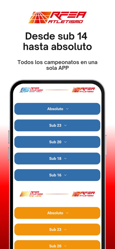 Campeonatos RFEA - Sports App | MWM