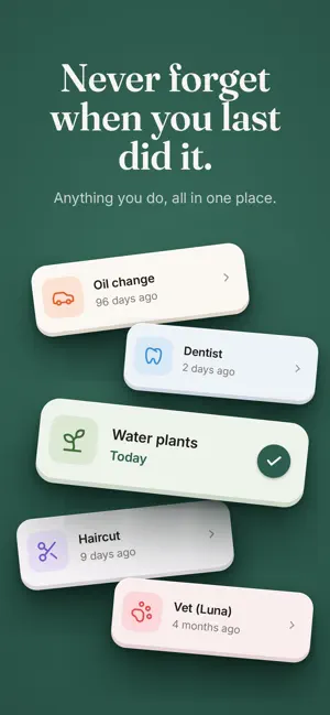 Last Time Tracker - Dayback screenshot 1