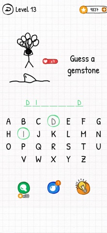 Hangman Words - Guess Word iPhone screenshot