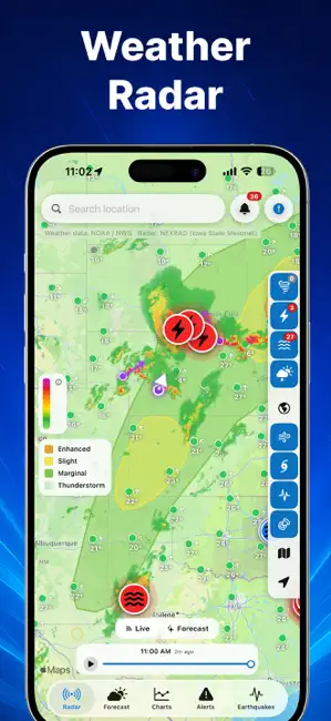 Weather Radar - Forecast iPhone screenshot 1