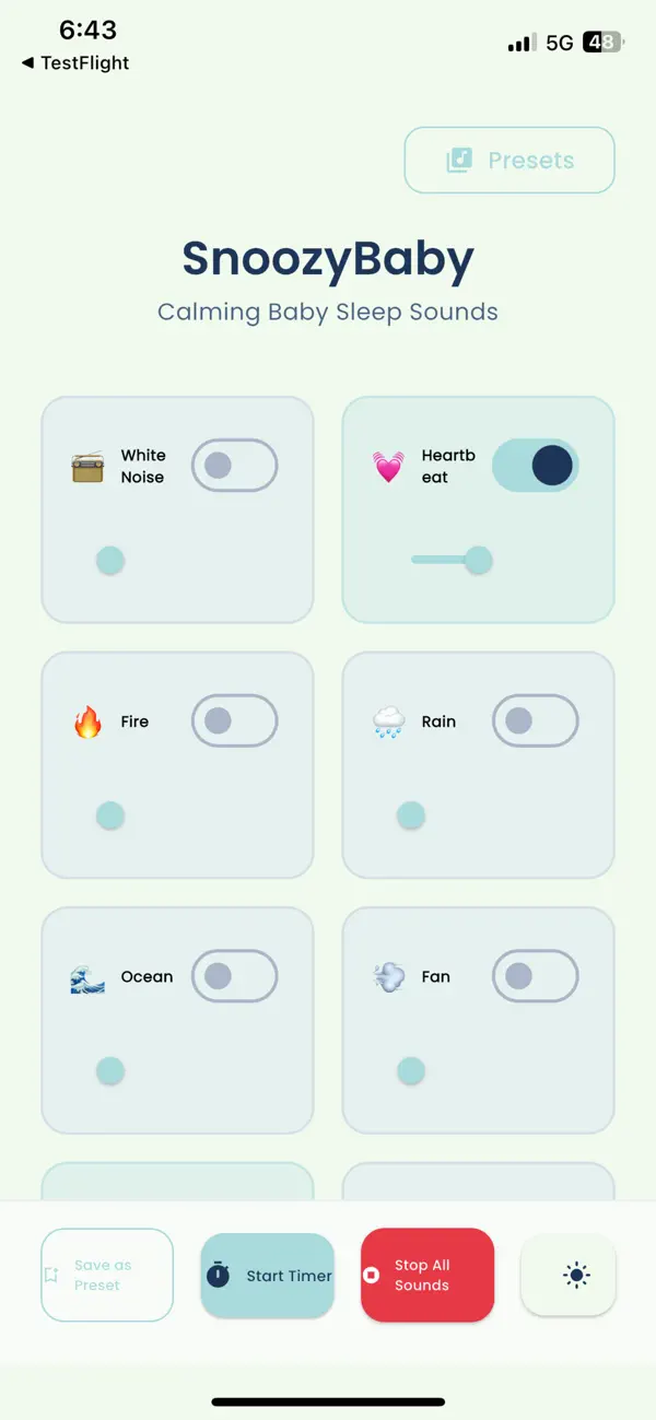 Screenshot #1 pour SnoozyBaby Sleep Aid