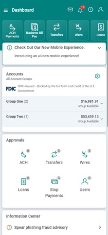 CFB Treasury Services Screenshot 1 of 3