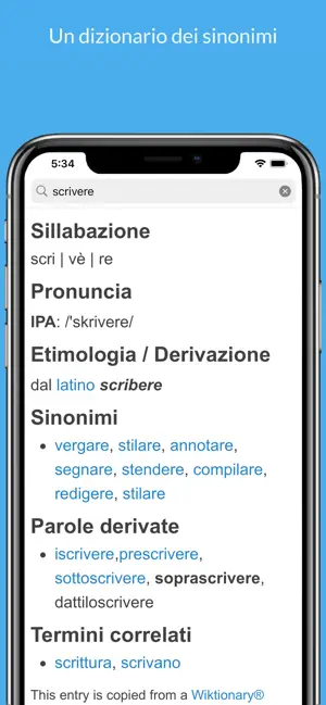 Dizionario Italiano e Sinonimi screenshot 2