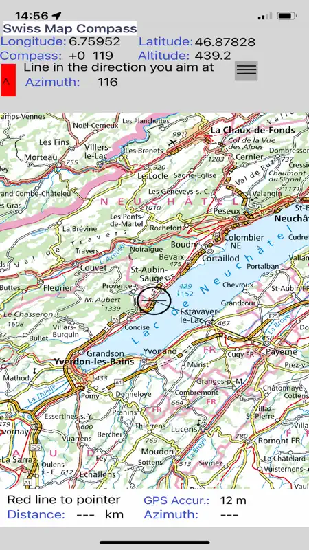 Swiss Map Compass screenshot 2 of 6
