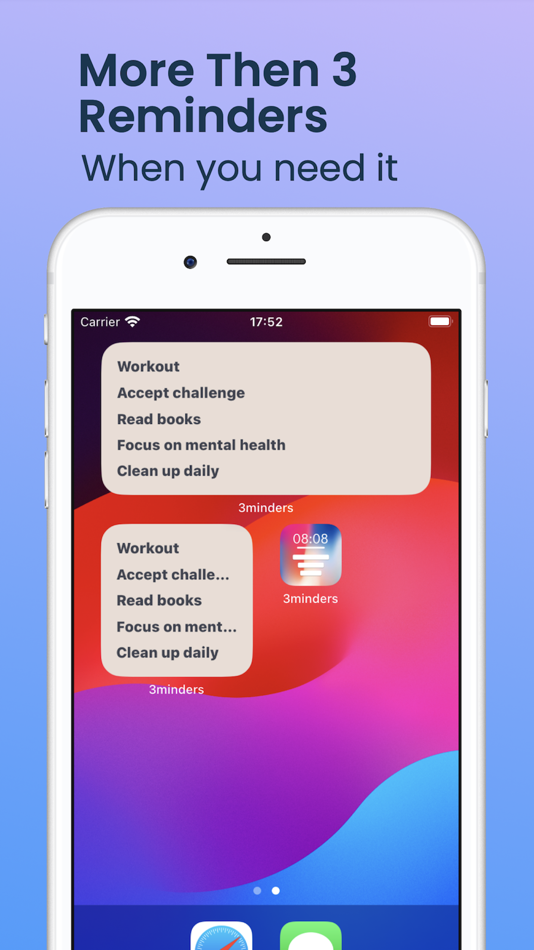 #4. 3minders - Lock Screen Notes (iOS) Podle: Alexandr Moscaliuc
