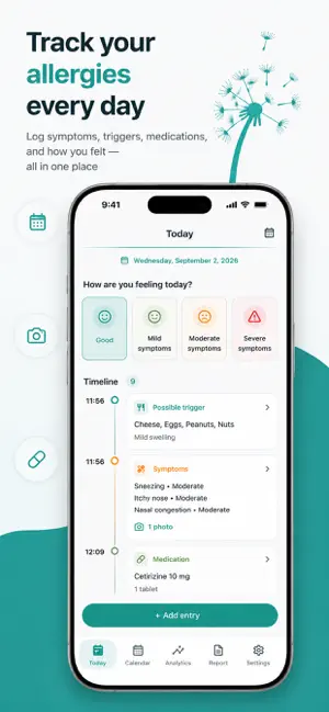 Allergy Tracker: Symptom Diary screenshot 2