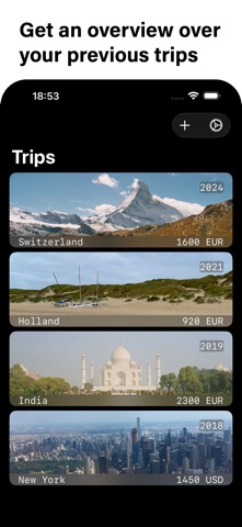 TripWallet: Travel Expenses iPhone screenshot