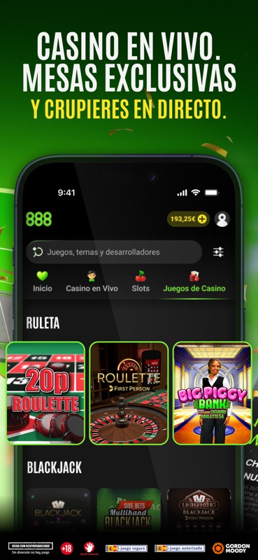 888 Casino Ruleta y Slots screenshot 4