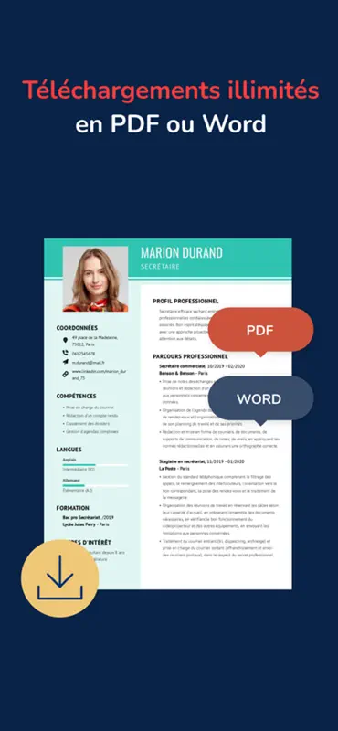 Mon CV Parfait : CV designer screenshot 6 of 8