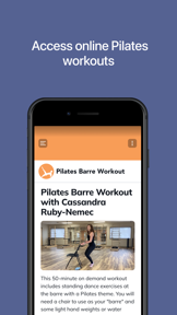 PHI Pilates Connect screenshot