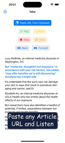 Tellar: Read Aloud Articles screenshot
